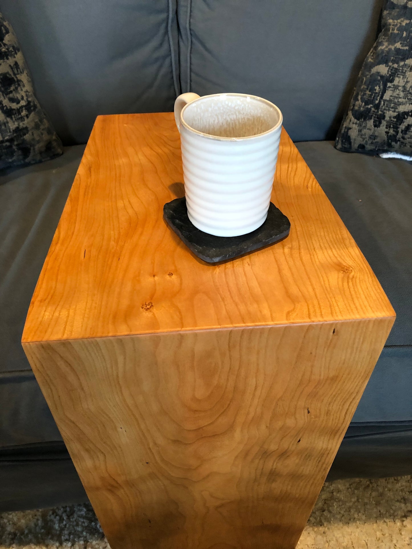 Solid Cherry C-Table with Waterfall Edge