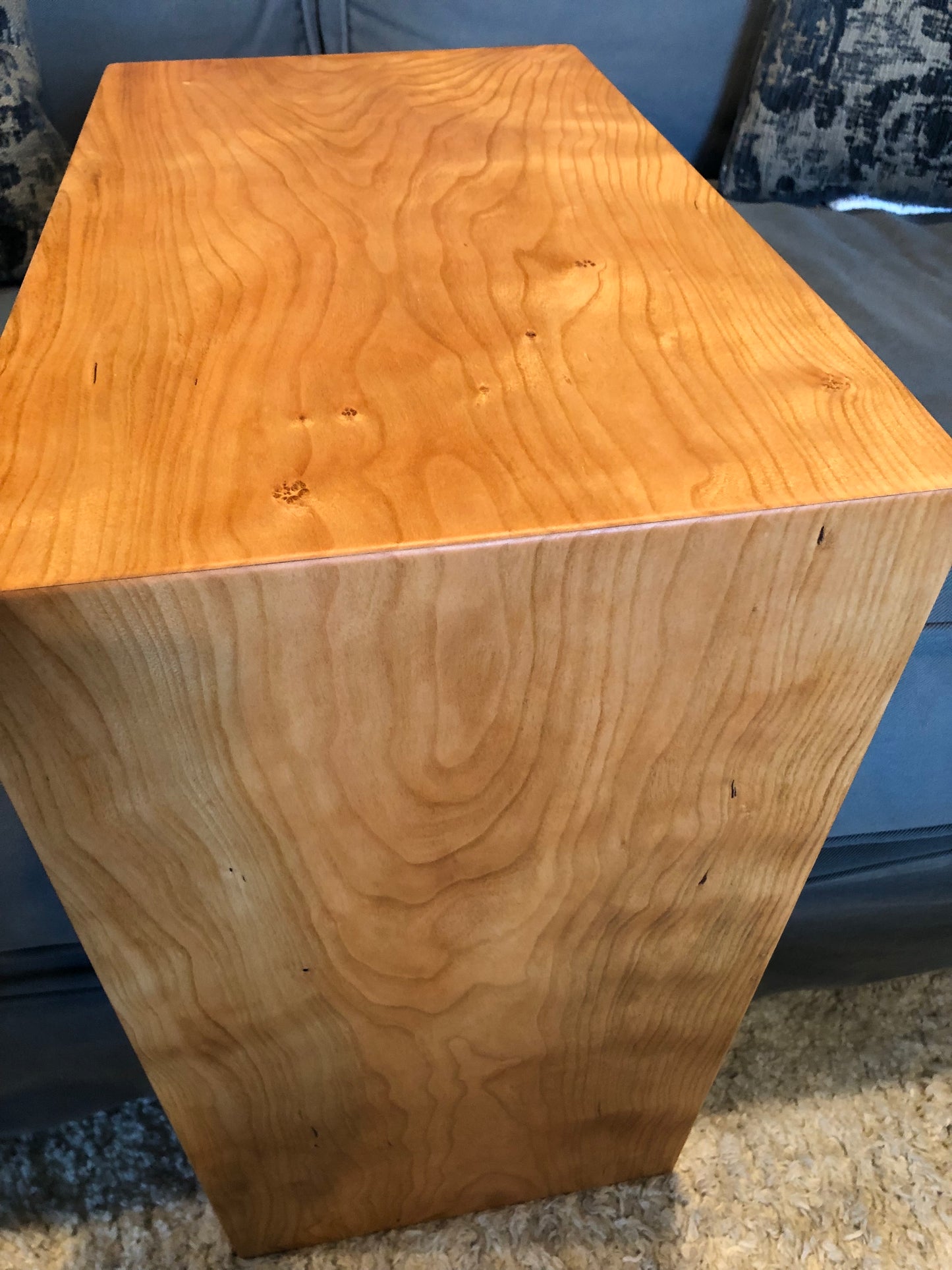 Solid Cherry C-Table with Waterfall Edge