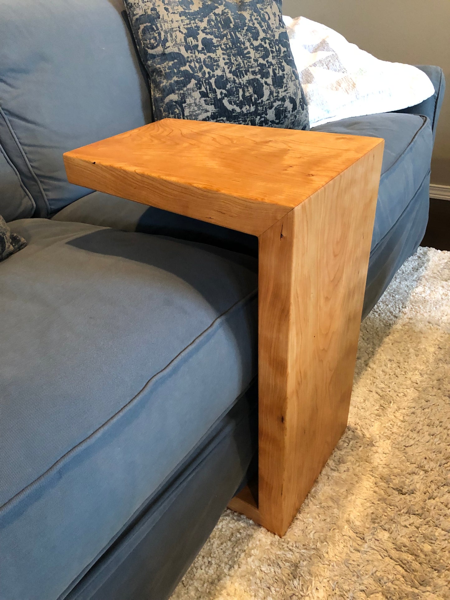 Solid Cherry C-Table with Waterfall Edge