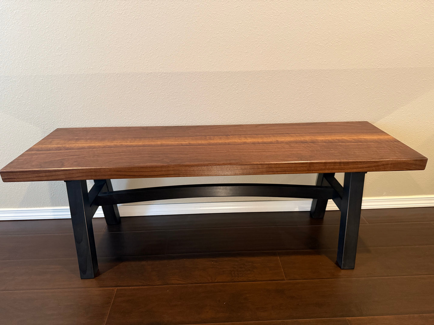Natural Walnut River Bench (Available at RMEF Auction 3/21/26)