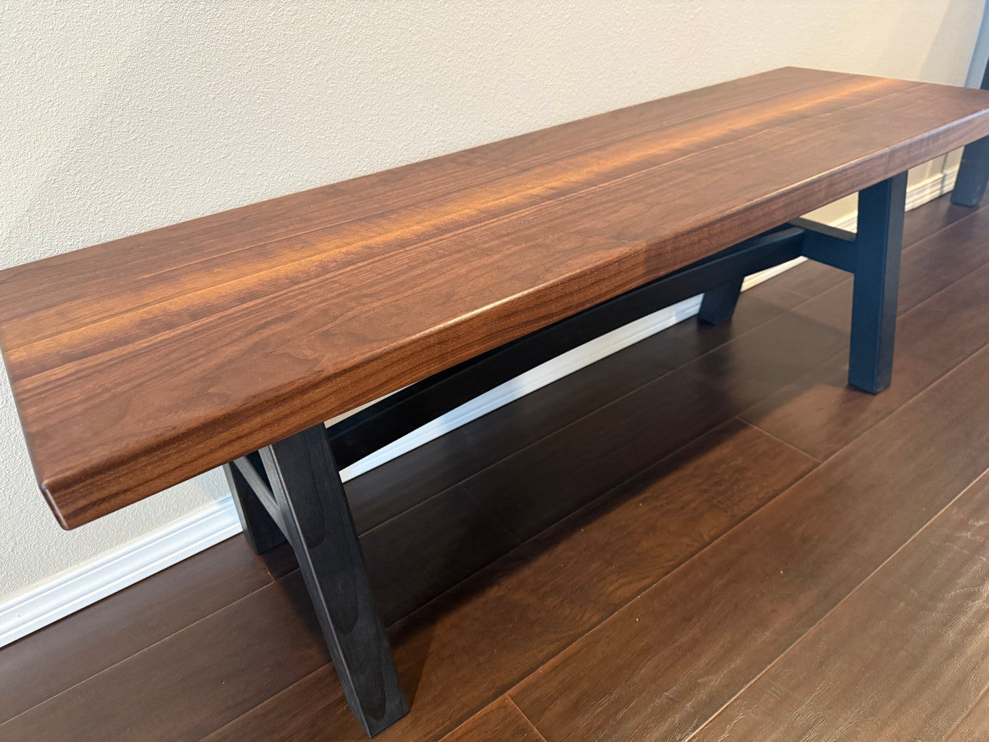 Natural Walnut River Bench (Available at RMEF Auction 3/21/26)